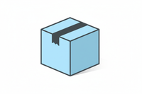 can you generate an icon of a package that is in our light blue and dark grey colors