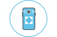 i need an icon of a phone taking a picture